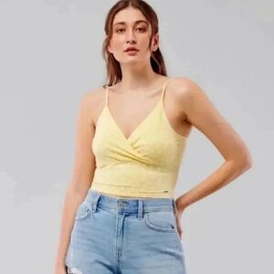 Hollister wrap cropped cami